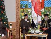 القائد العام للقوات المسلحة يهنئ البابا تواضروس الثانى بمناسبة عيد الميلاد المجيد | صوت مصر نيوز