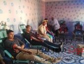 مساهمة رجال الشرطة والمجندين بالتبرع بالدم لمرضى محافظة بنى سويف | صوت مصر نيوز