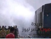 عاجل .. اندلاع حريق ضخم في قطار منوف | صوت مصر نيوز